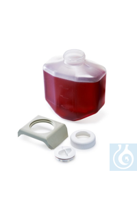 Nalgene™ 2 Liter-PPCO-Bioflasche mit Dichtungsverschluss 2 l Case of 6 Non-sterile Nalgene™ 2...